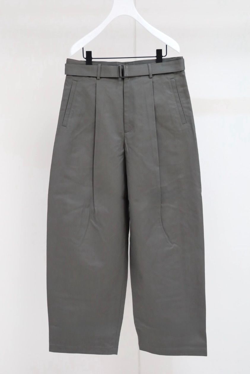 グラフペーパー Dry Westpoint Barrel-Fit Belted Pants(GM263-40381)STONE GRAY☆8月29日(土)発売！