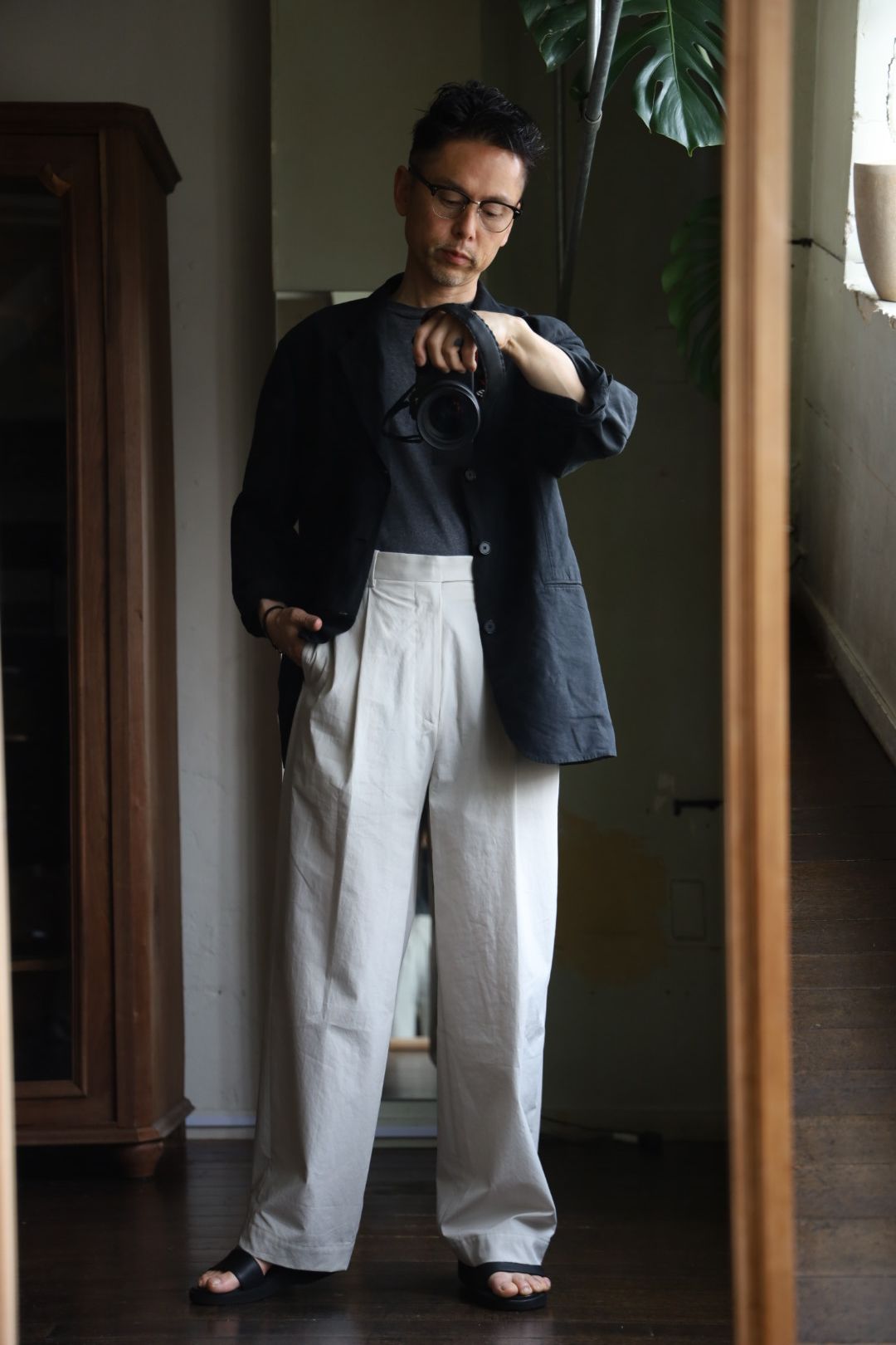 アプレッセ 25SS High Density Weather Cloth Trousers(25SAP-04-15H)ECRU☆4月26日(土)発売！
