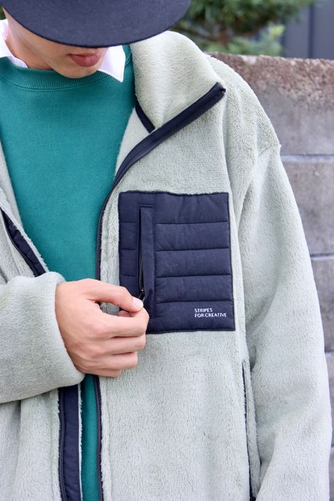 STRIPES FOR CREATIVE FW23 DOWN POCKET PORLATEC JACKETスタイル