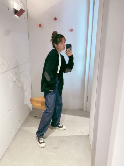 YOKE 新作PAINTED ELBOW PATCH CARDIGAN style.2024.8.23