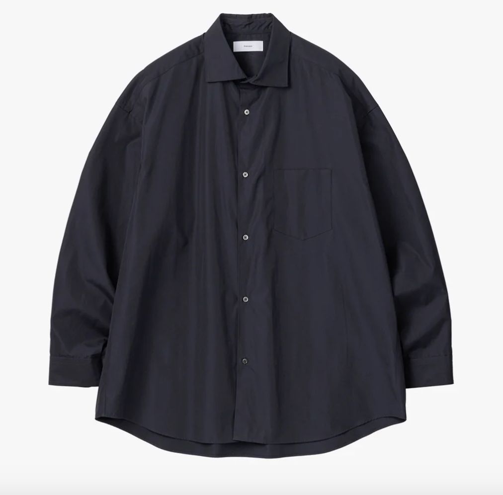 Hight Count Wide Spread Collar Shirt(GM234-50032B)BLACK