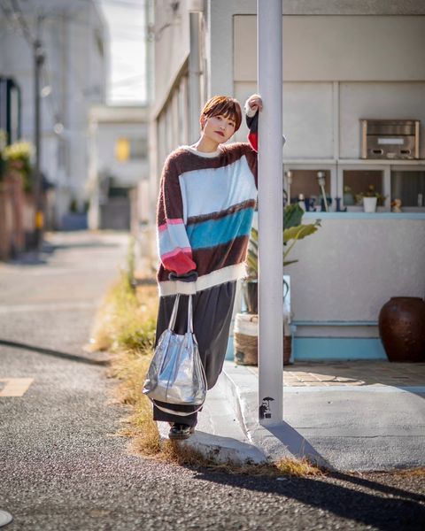 YOKE×KEITA MARUYAMA MOHAIR BORDER SWEATER style.2024.11.28