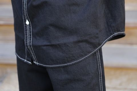 Graphpaper Denime Regular Collar Shirt& Denime Five Pocket Pants "BLACK"Style.2020.12.14.