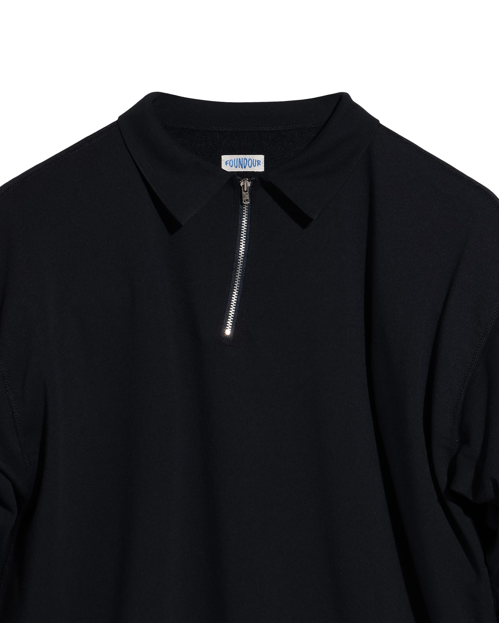 ファウンダ HALF ZIP LONG SLEEVE SHIRT (015FD252012)NAVY