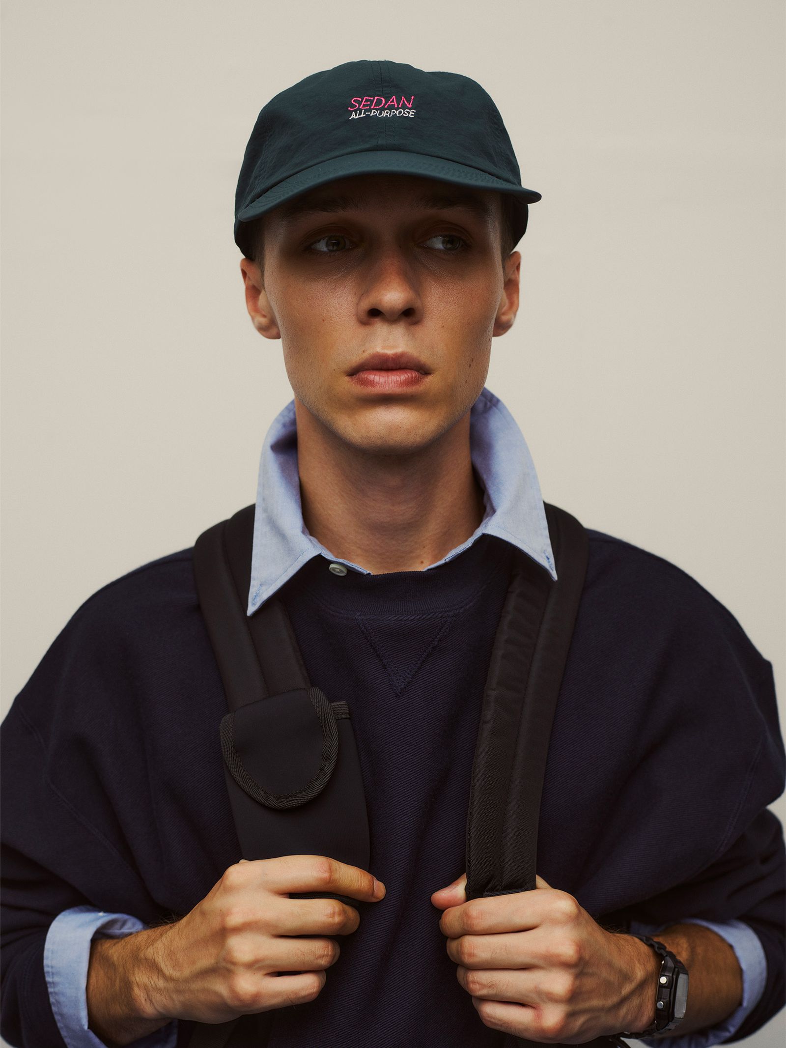 セダンオールパーパス SS25 Tech Logo Camp Cap(SD25S-CP01)Dark Green☆4月19日(土)発売