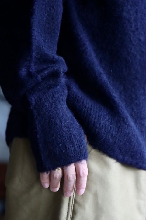 blurhms 22FW Wool Alpaka Napping Knitスタイル.2022.9.25.