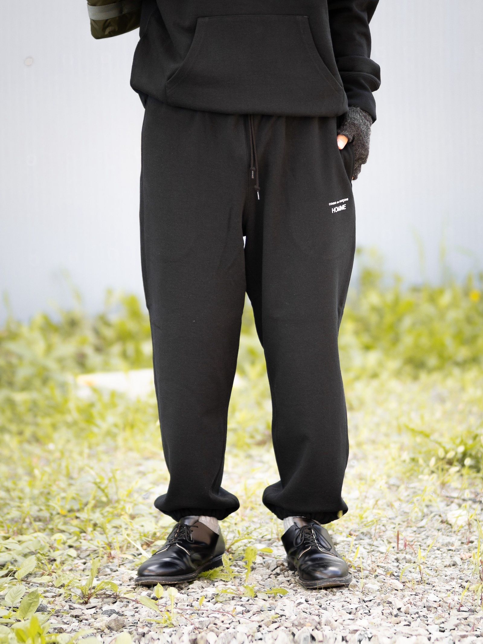 コムデギャルソンオム  26FW HOMMEプリントパーカー(HR-T105-051)BLACK
