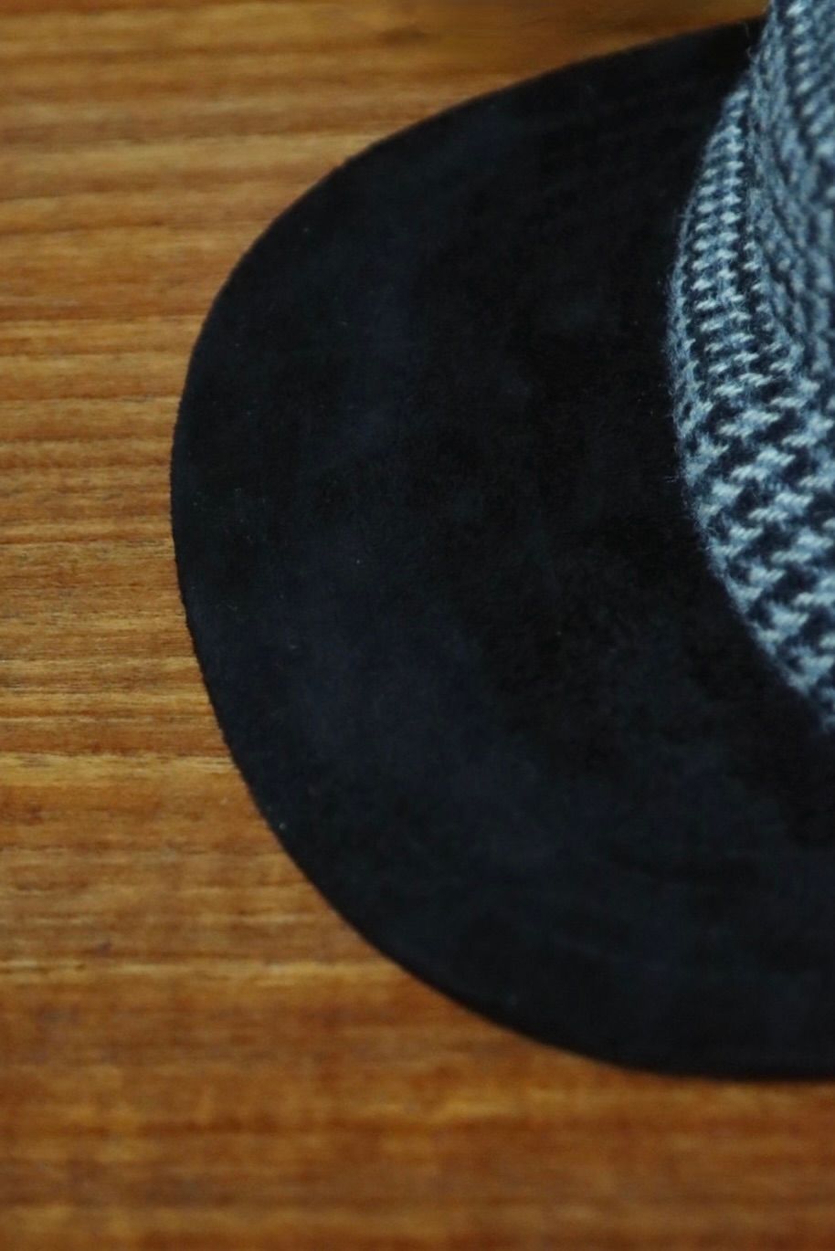 エンダースキーマ 25SA キャップ tweed jet cap(xu-c-twc)black
