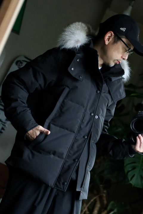 カナダグース22AW WYNDHAM PARKA BLACK LABELスタイル.2022.9.27.