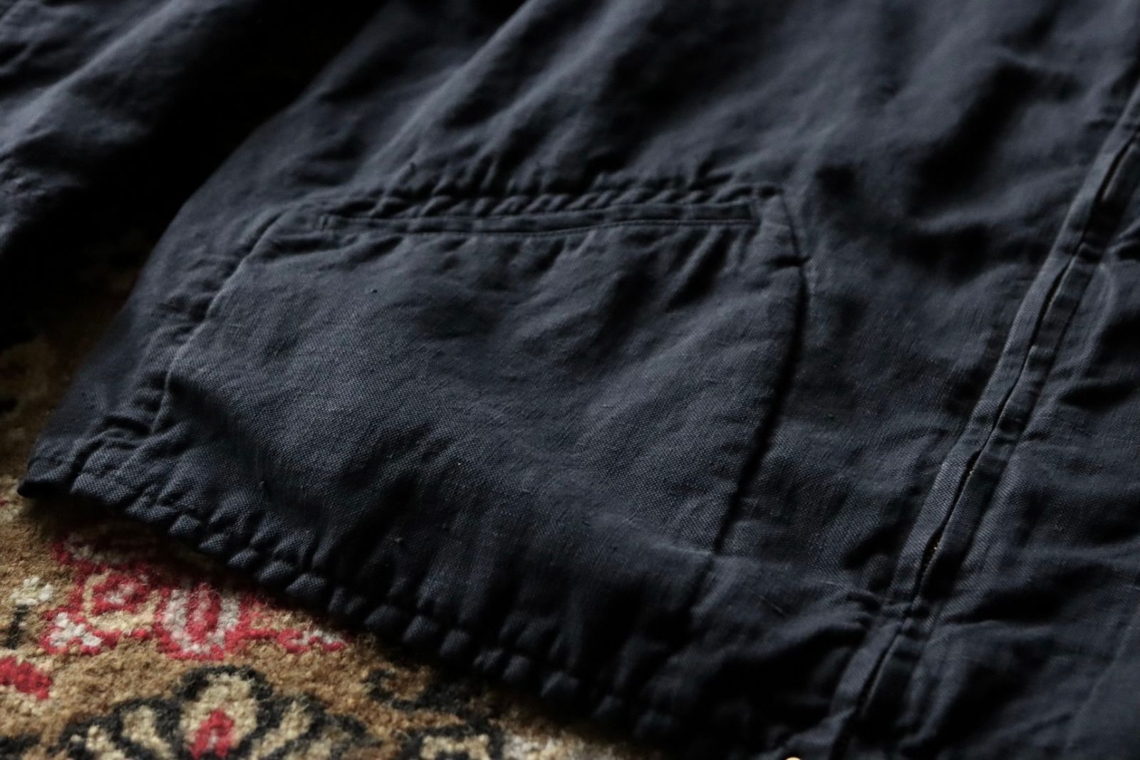 アプレッセ24SS Silk Hemp Sports Jacket(24SAP-01-19H)BLACK☆2月23日(土)発売！