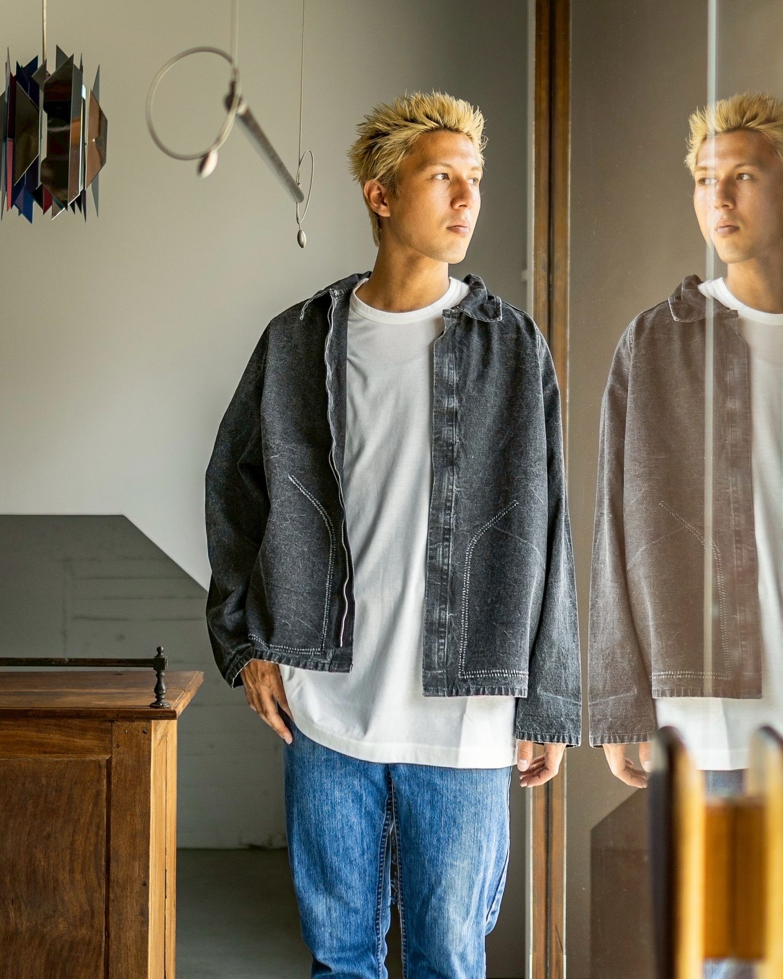 A.PRESSE Vintage Hunting Jacket MARKスタイル