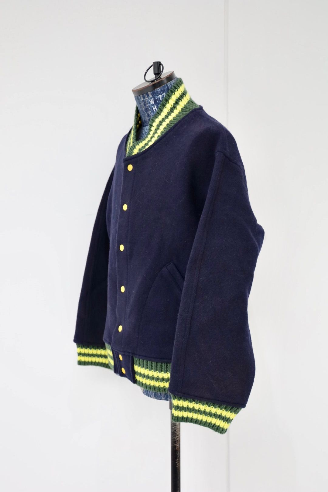 BOW WOW 25FWバウワウ ST. MACLAREN UNIV. VARSITY JACKET AGED(BW252-MUVJ)AGED NAVY×YELLOW★10月11日(土)発売！