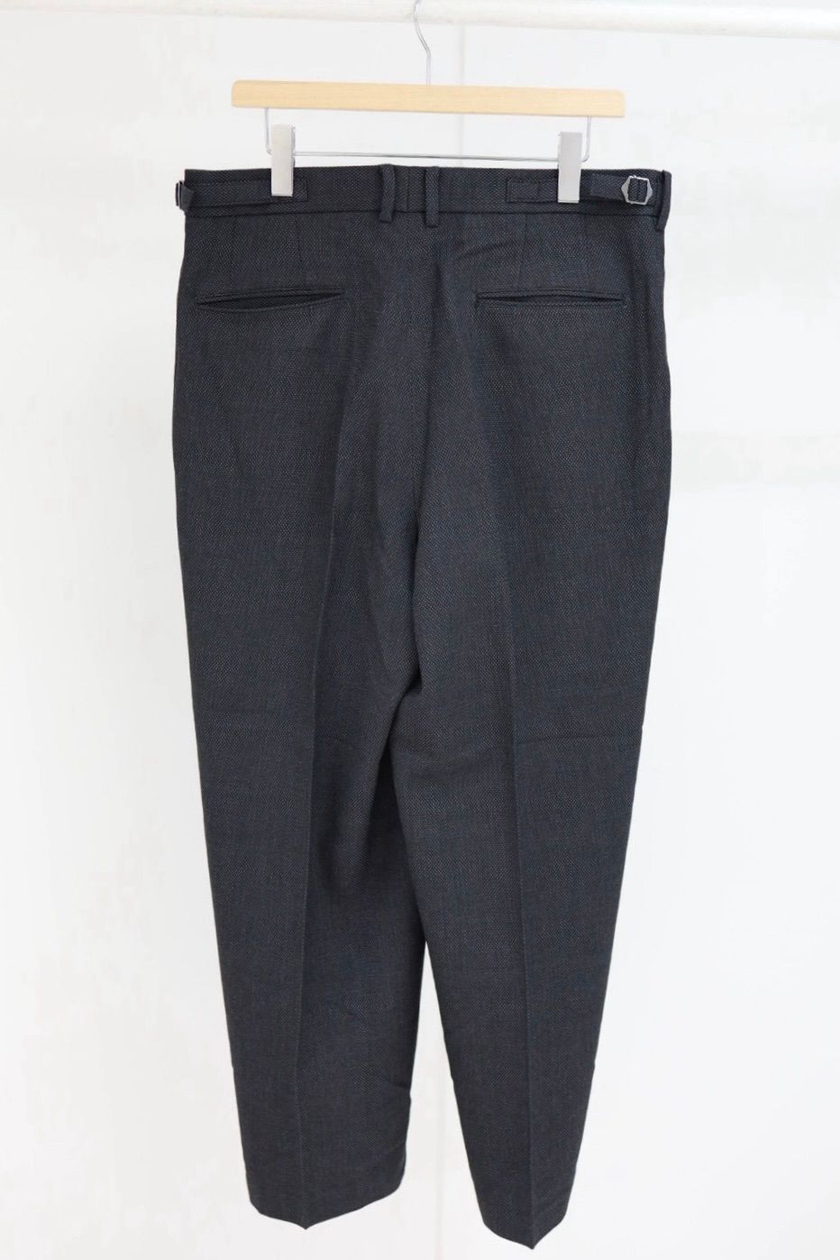 マーカ 26AW SINGLE PLEAT WIDE TROUSERS(M26C10PT02C) GRAY BIRD’S-EYE☆新作発売！