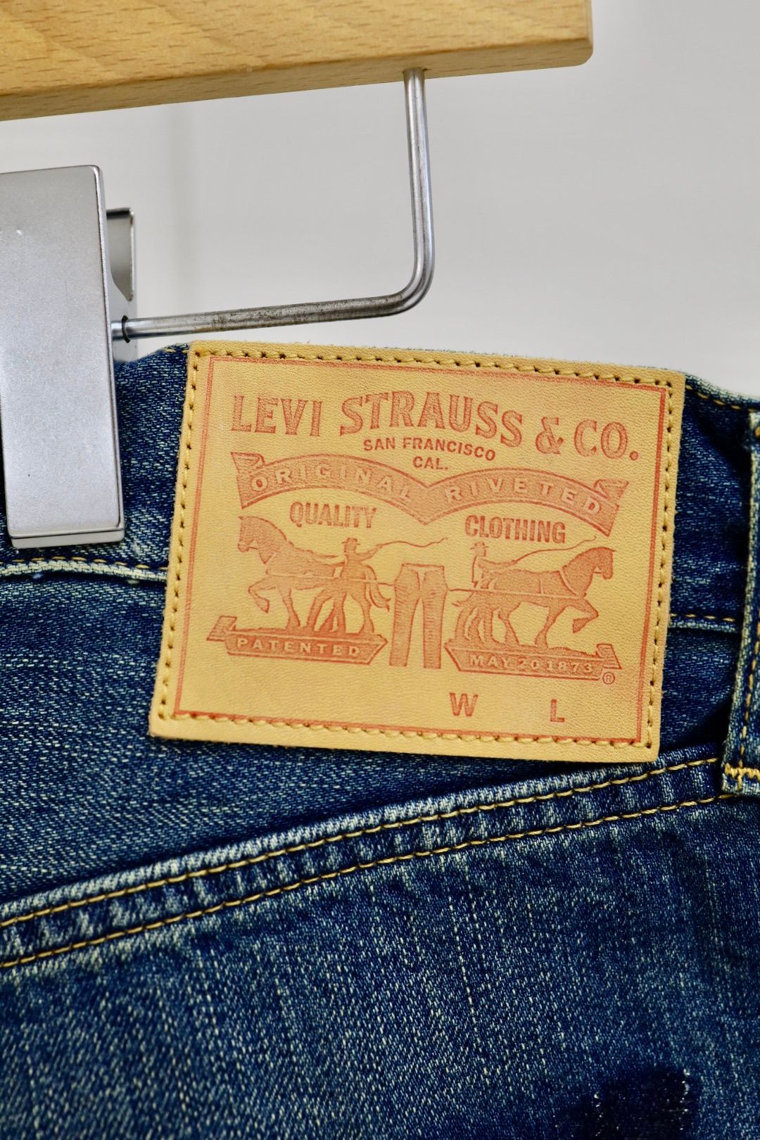 アイジュンヤワタナベマン 25AW リーバイスWネーム 綿セルビッチデニム製品加工デニムパンツ(WP-P216-051)☆11月1日(土)発売!