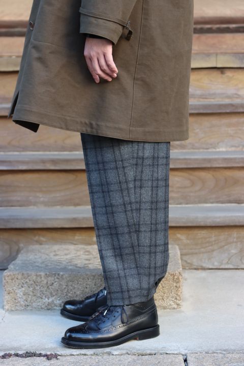 A.PRESSE  Motorcycle Half Coat"OLIVE"style