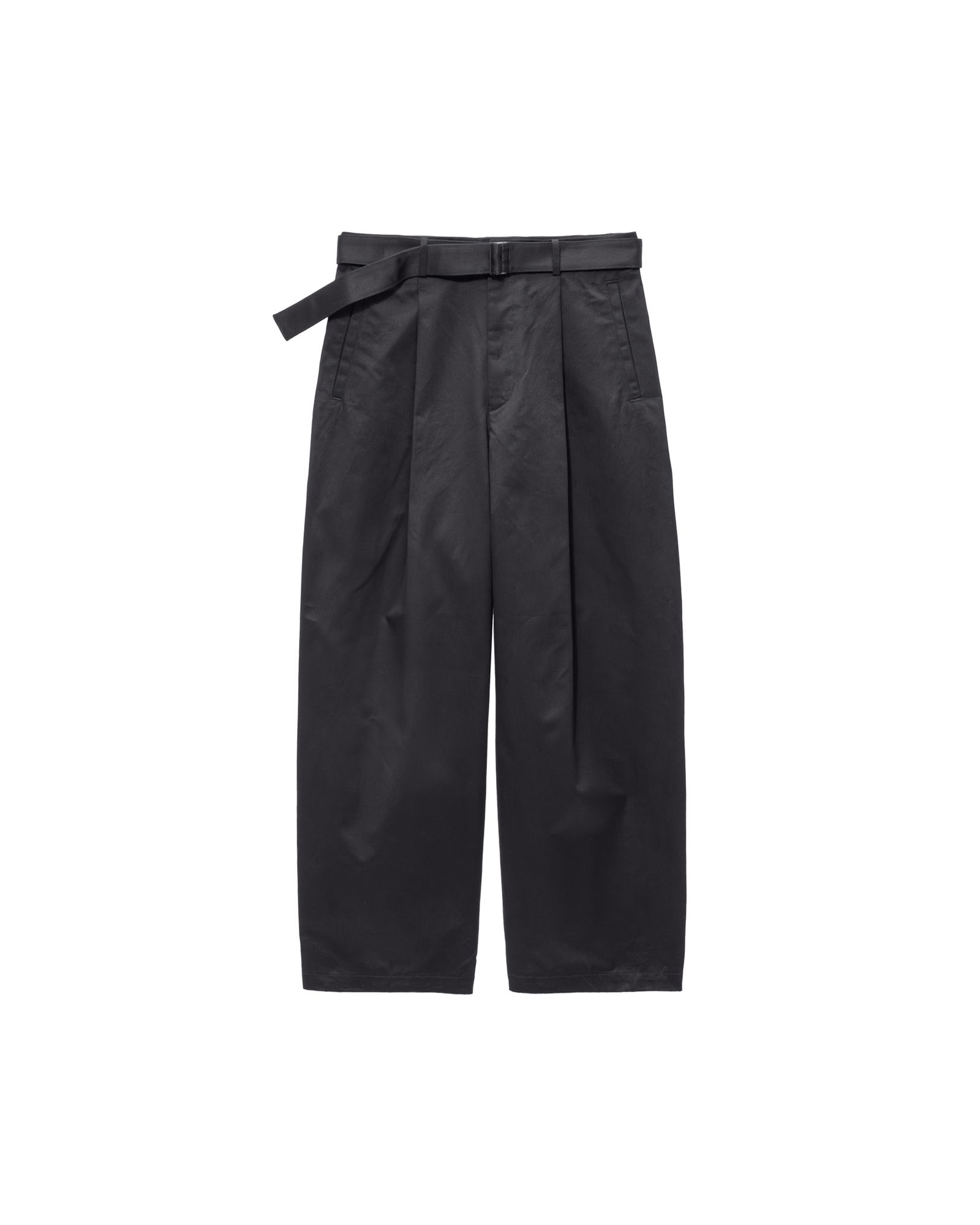 グラフペーパー Dry Westpoint Barrel-Fit Belted Pants(GM263-40381)BLACK☆8月29日(土)発売！