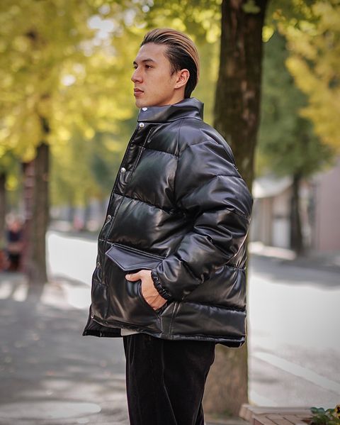 A.PRESSE Leather Down Jacket スタイル 11月9日(土)新作発売！