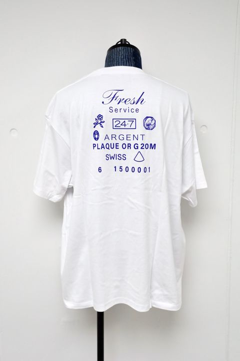 フレッシュサービス CORPORATE PRINTED S/S TEE "TIMEPIECE"(FSC261-70151)WHITE☆4月18日(土)新作発売！