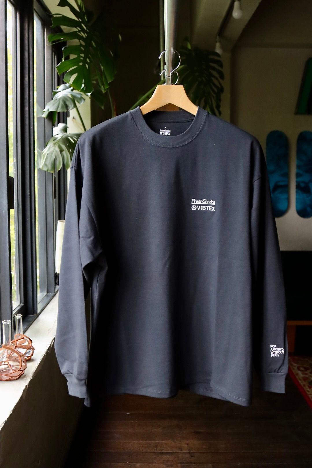 FreshService - VIBTEX for FreshService L/S CREW NECK TEE(FSW-23