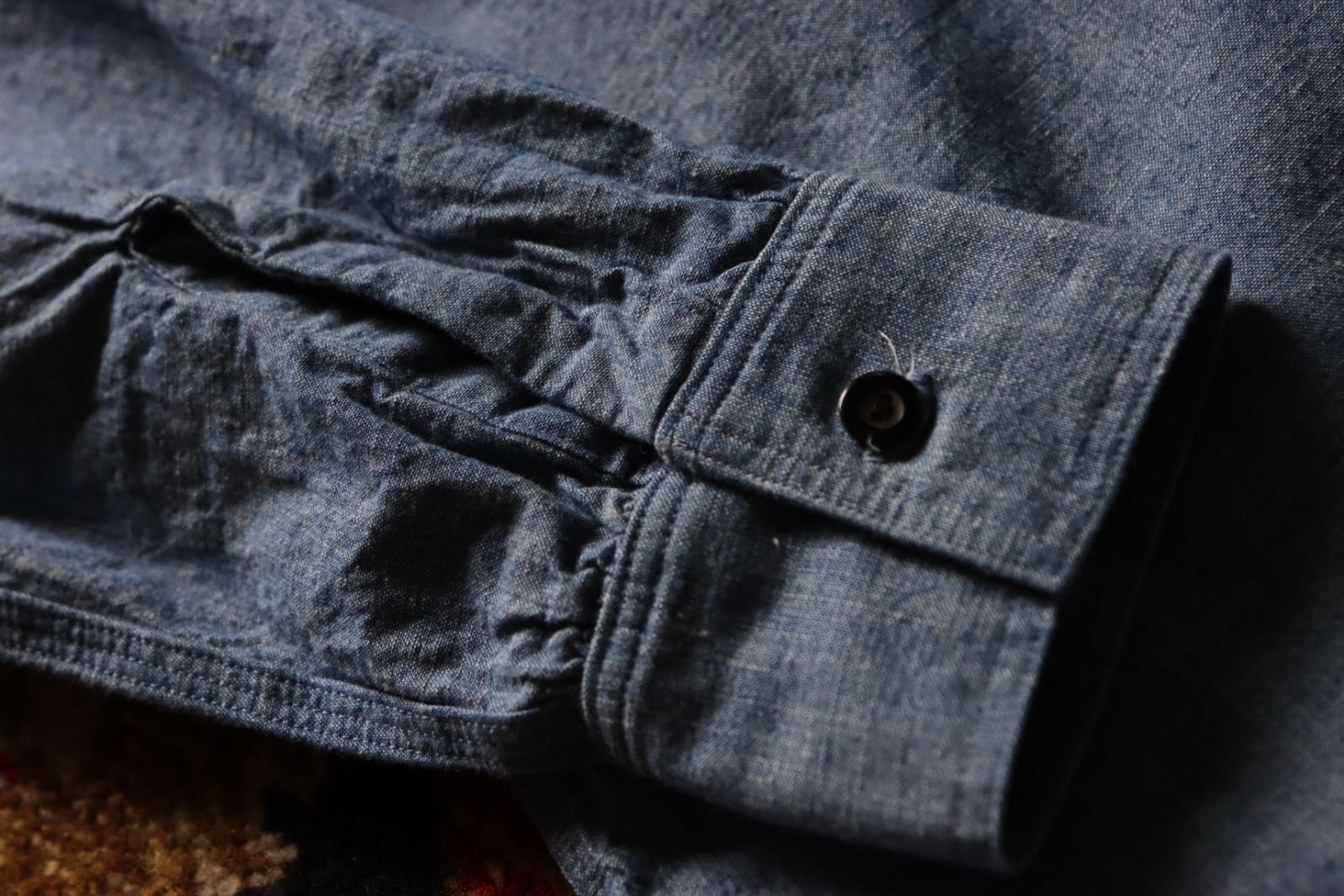 アプレッセ23AWシャツ BB Washed Chambray Shirt(23SAP-02-09M)INDIGO