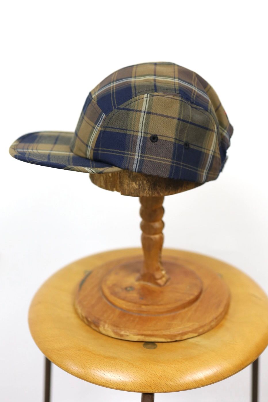 コムデギャルソンオム26SS BRIEFINGコラボ 綿エステルチェックCAP(HQ-K602-051-2)BROWN/KHAKI/NAVY★4月3日(金)発売！