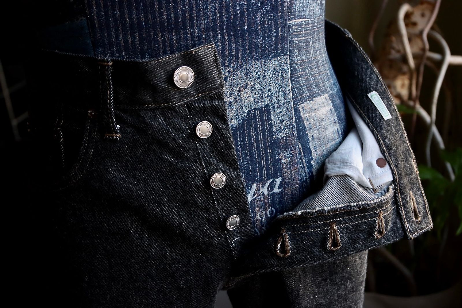 アプレッセ24SS Black Washed Denim Pants(24SAP-04-25H)BLACK