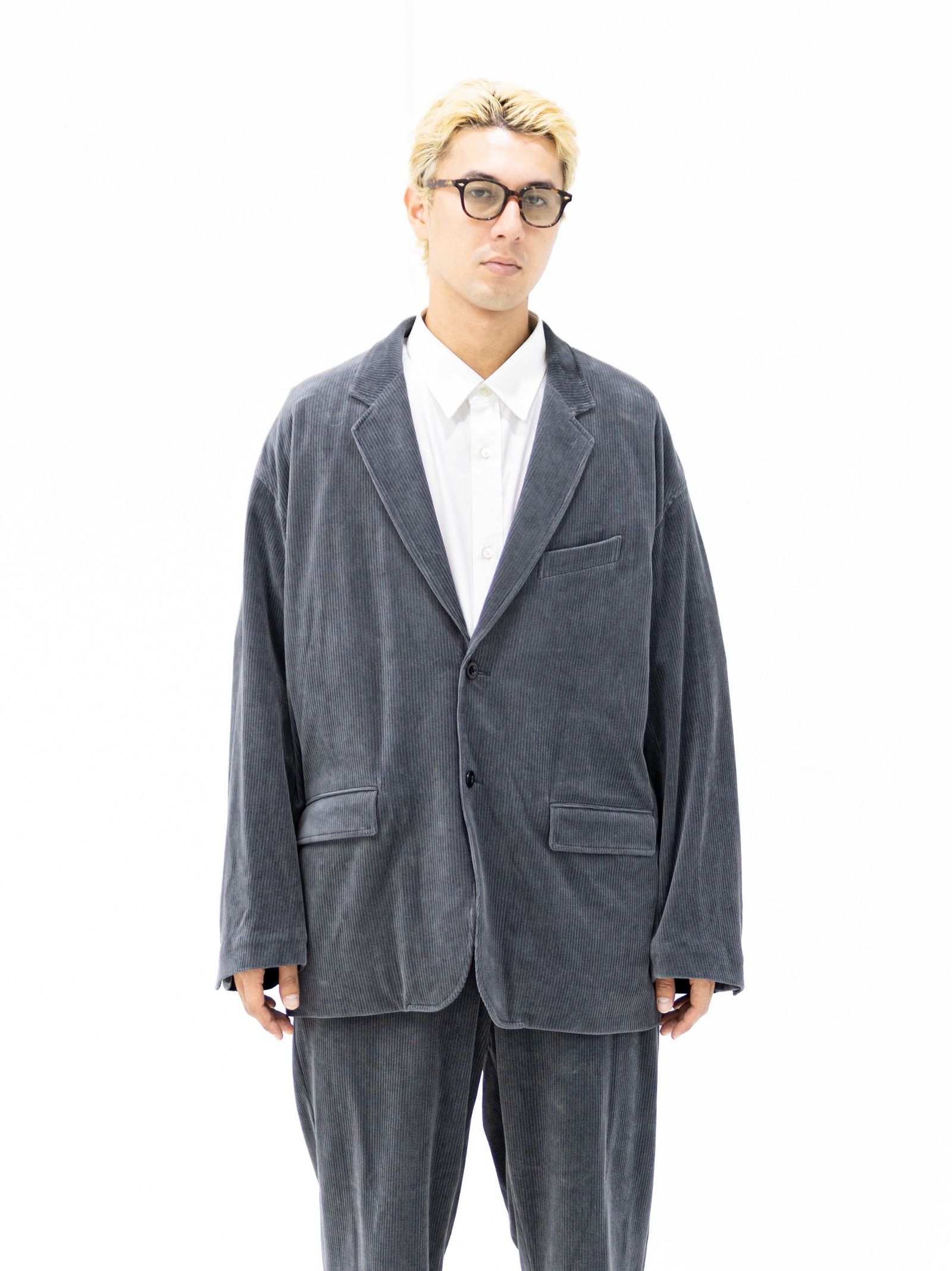 グラフペーパー Soft Knit Corduroy Jacket (GRAY) MARKスタイル