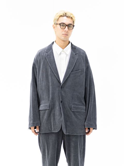 グラフペーパー Soft Knit Corduroy Jacket (GRAY) MARKスタイル