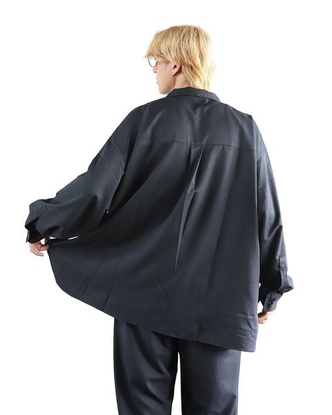 フレッシュサービス 24SS COOLFIBER OPEN COLLAR L/S SHIRT style 2024.4.5