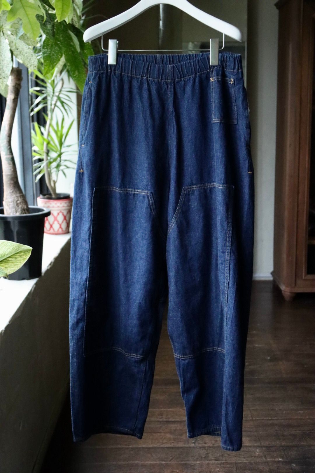 Gurank 25FW 8オンスダブルニーパンツ 8oz raw denim double knee pant (2550)INDIGO