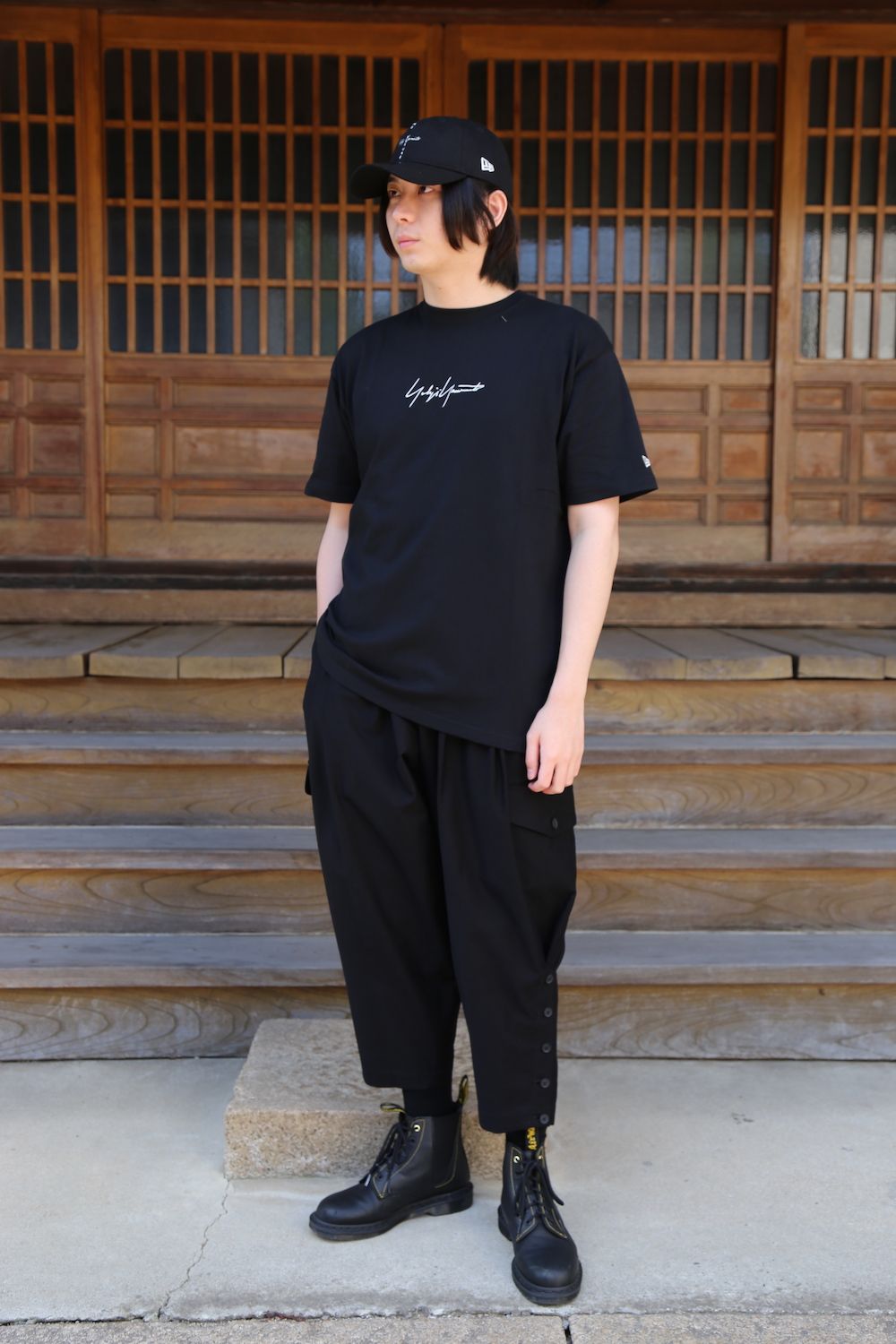 Yohji Yamamoto 半袖コットンTシャツ SS21 シグネチャーロゴ(HD-T95 Yohji Yamamoto 半袖コットンTシャツ SS21 シグネチャーロゴ(HD-T95