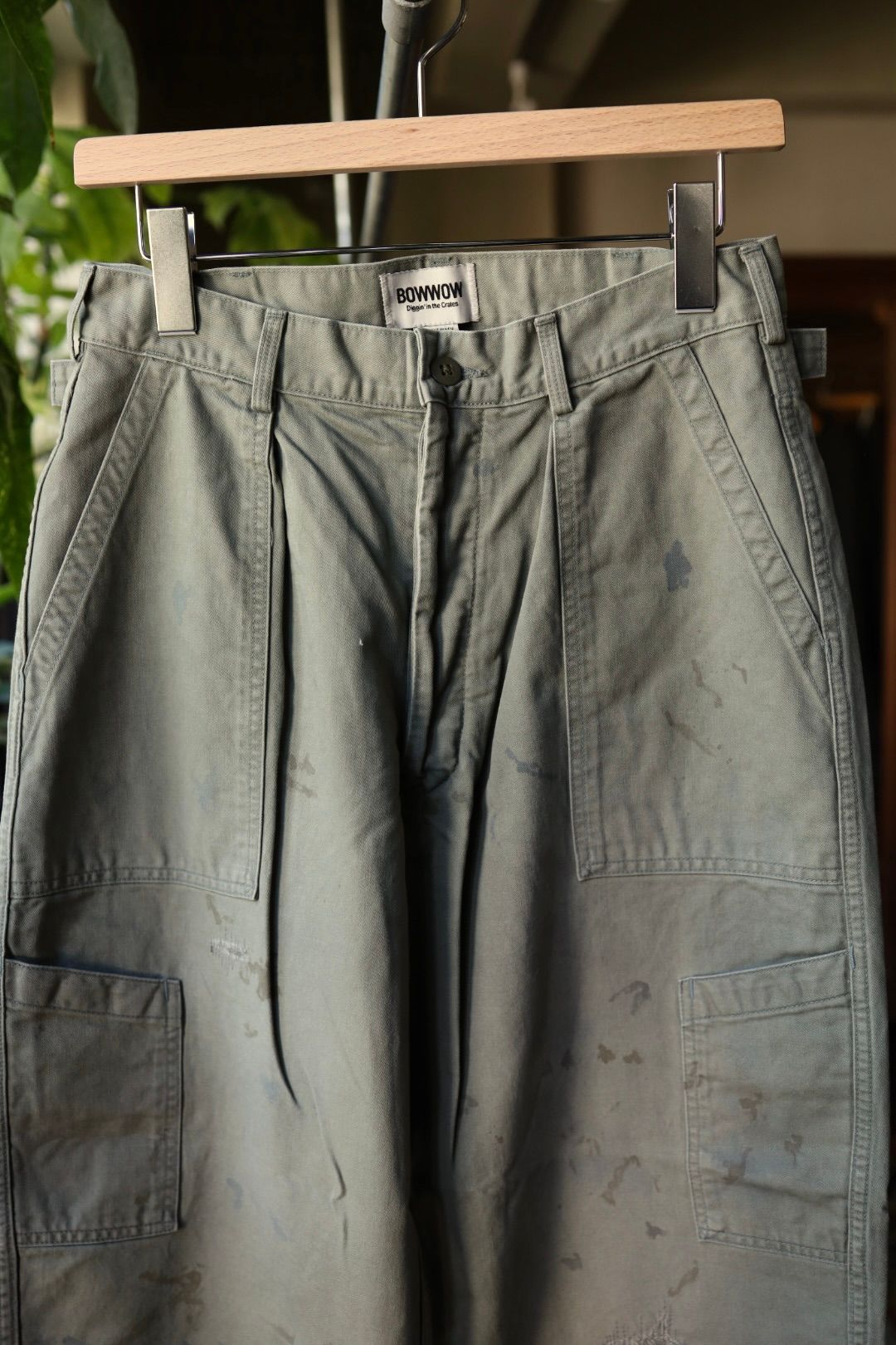 BOW WOW 25FWバウワウ REPAIRED USAF MECHANIC PANTS(BW252-RUMP) AGED SAGE GREEN★10月25日(土)発売!
