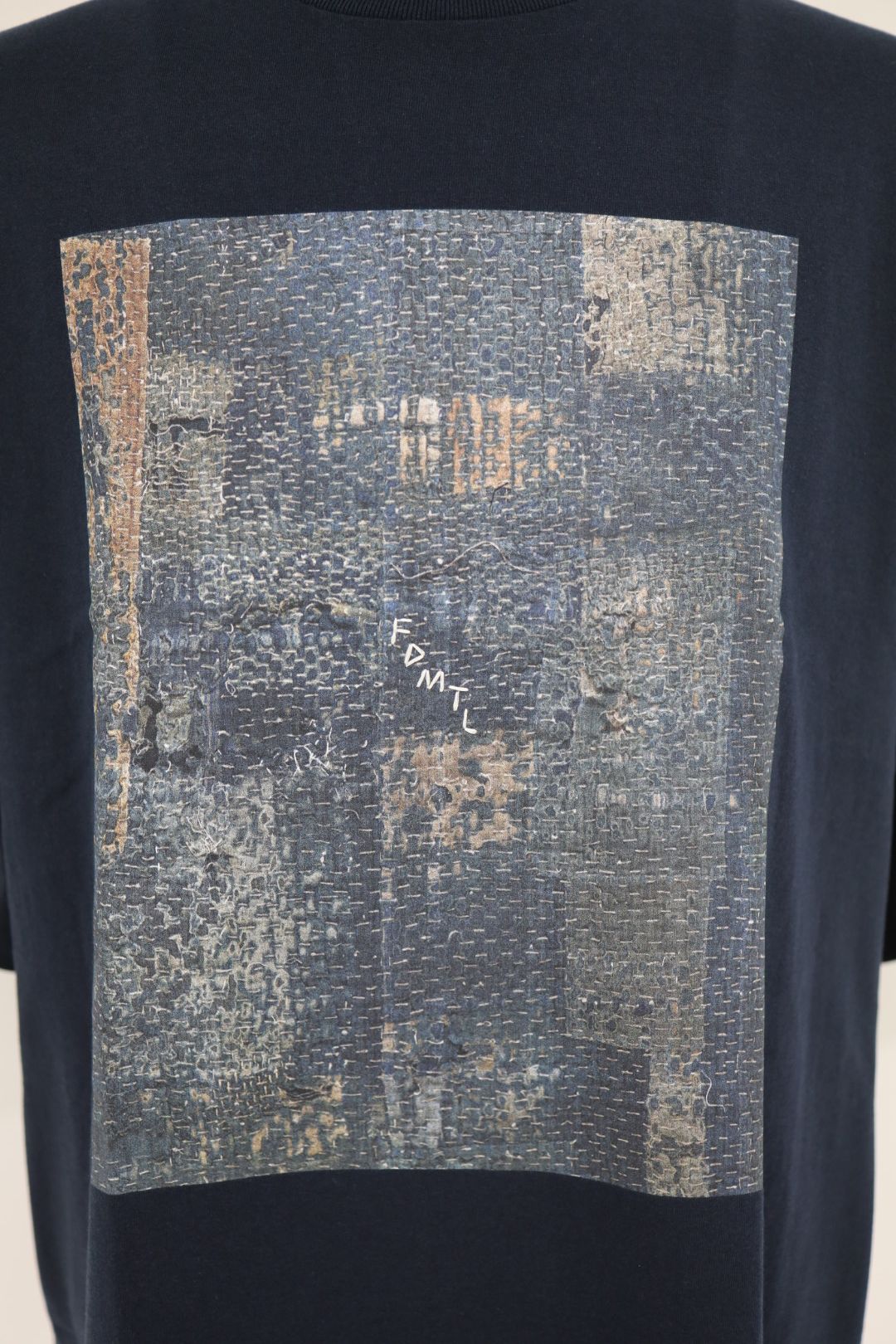 ファンダメンタル 26SS TシャツPRINTED BORO TEE (FA26TE15)NAVY☆新作発売！