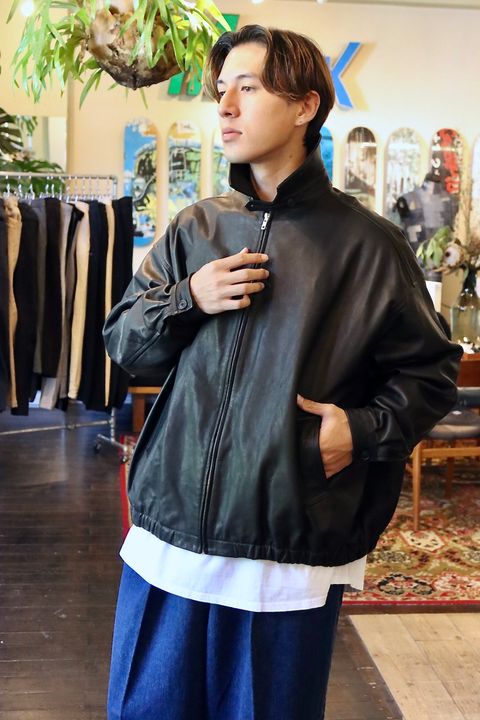 S.F.C 23FW LEATHER BIG JACKETスタイル