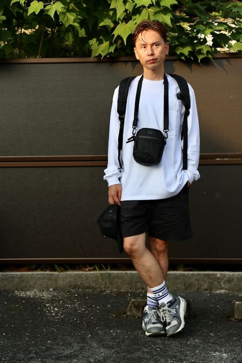 Graphpaper L/S Pocket Tee"WHITE"style.2020.8.28.