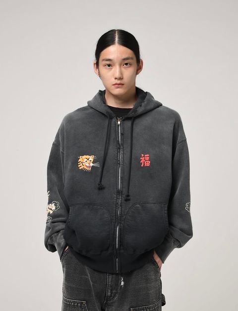 BOW WOW 26SS バウワウ VIETNAM ZIP HOODIE AGED(BW261-VZH)  BLACK☆2月21日(土)11:00発売！