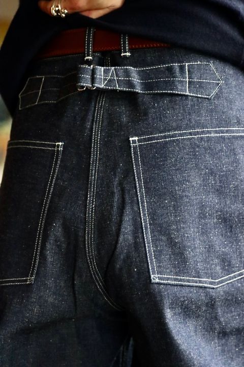A.PRESSE 23SSデニム Military Denim Trousers(23SAP-04-07H)INDIGOスタイル