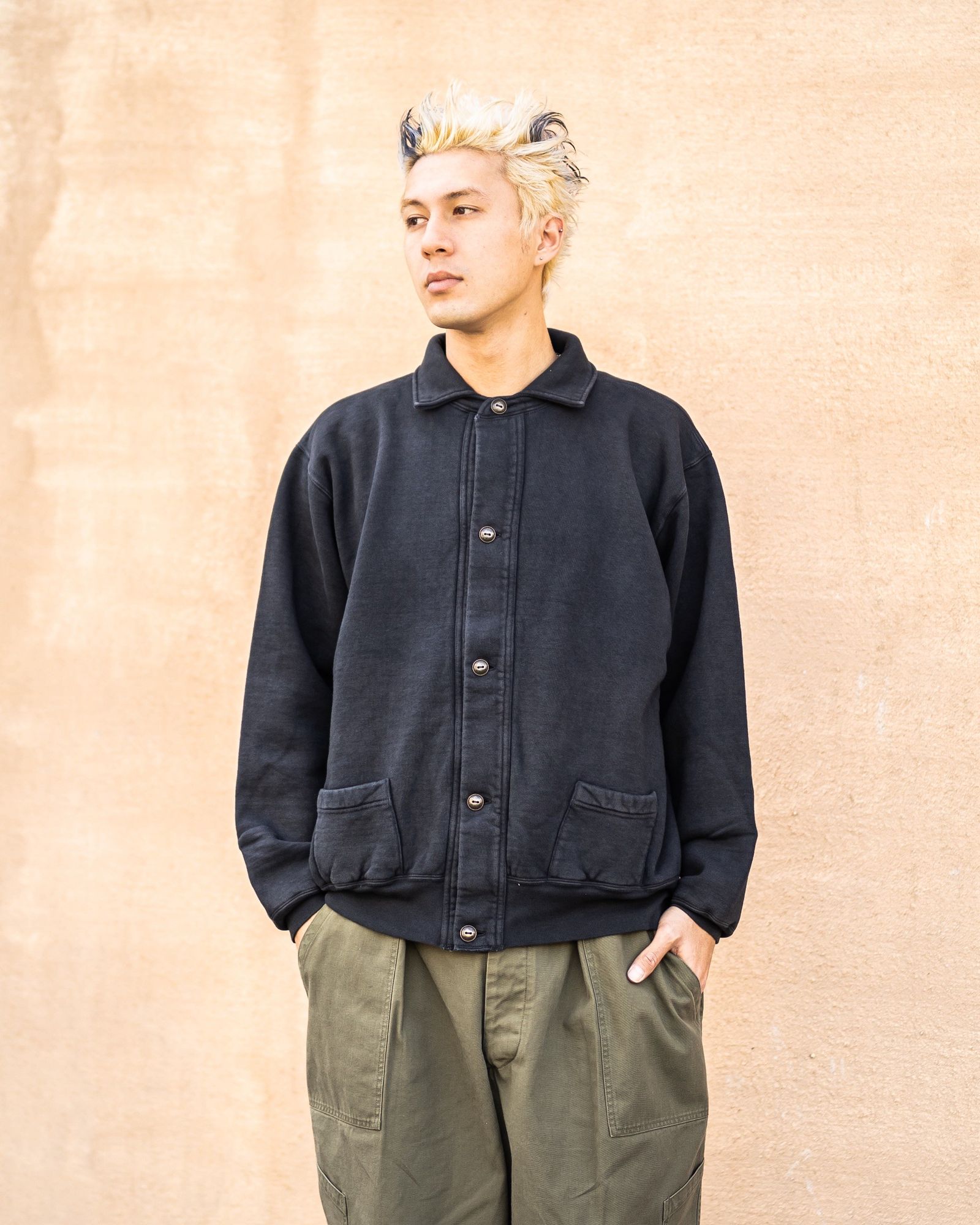 アプレッセ 2026 STYLE1 Vintage Sweat Cardigan(26SAP-05-14)BLACK☆12月13日(土)発売！