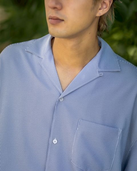 FreshService SEERSUCKER STRIPE OPEN COLLAR SHIRT 6月13日(土)新作発売！