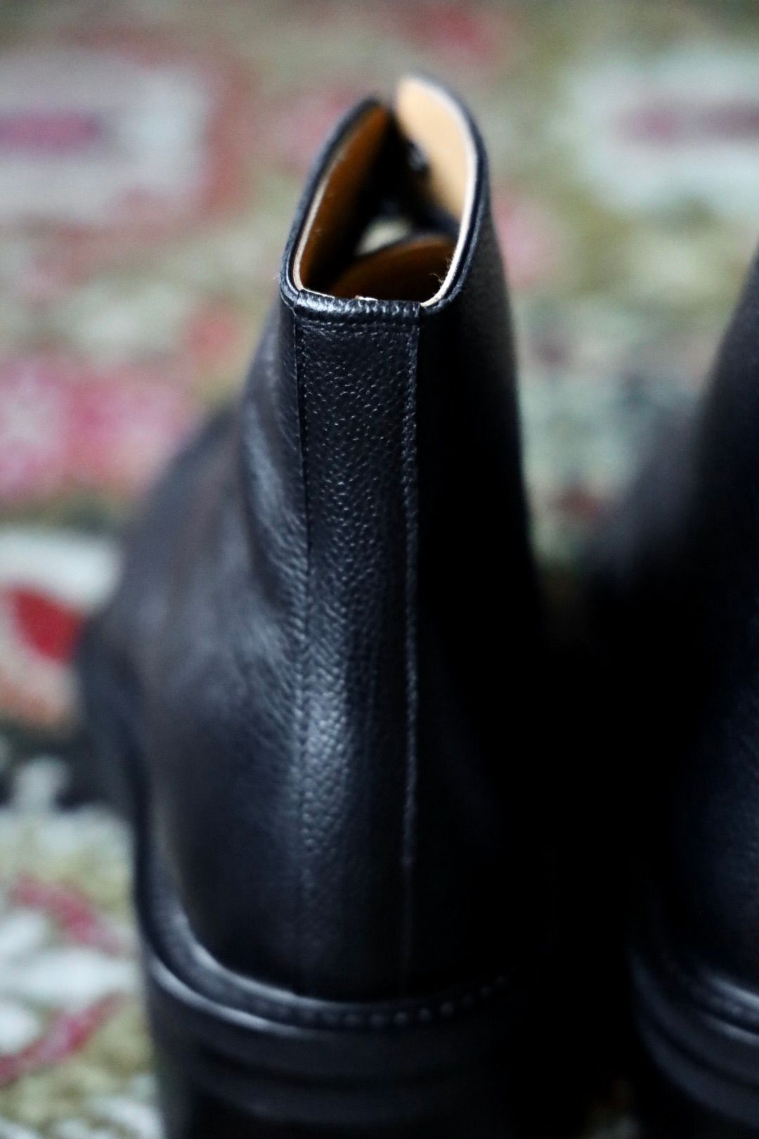 FOOTWORKSフットワークス  レースアップブーツ Lace-up shoes in grain leather(F03-0002_M)BLACK☆新作発売！