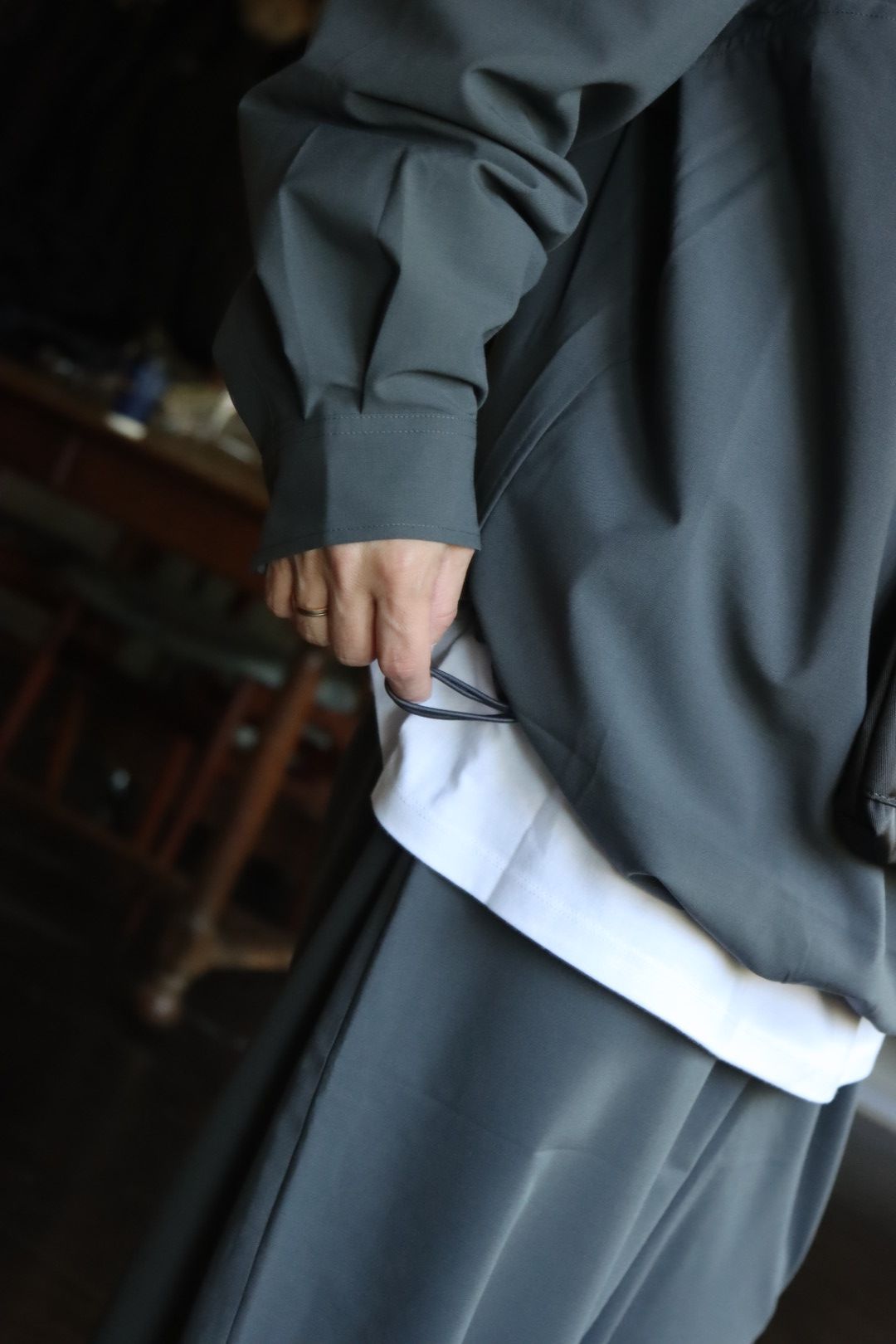 フレッシュサービス WOOLY CLOTH ANORAK SHIRT(FSC261-50082)GRAY★2月7日(土)発売