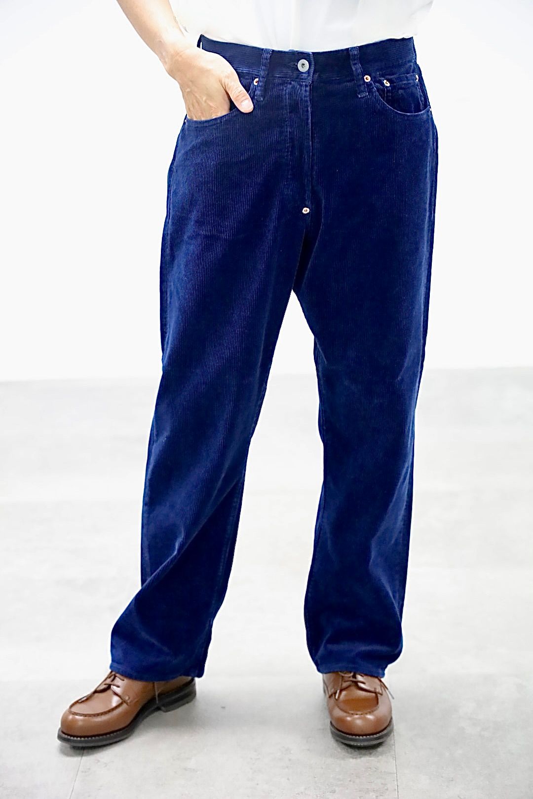 FOUNDOUR CORDUROY JACKET"INDIGO"スタイル.2025.10.12.