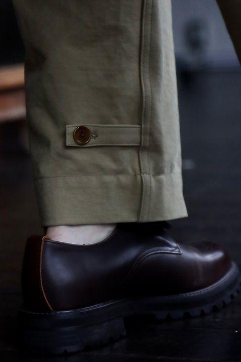 A.PRESSE 23SS Motorcycle Trousers"BEIGE"スタイル