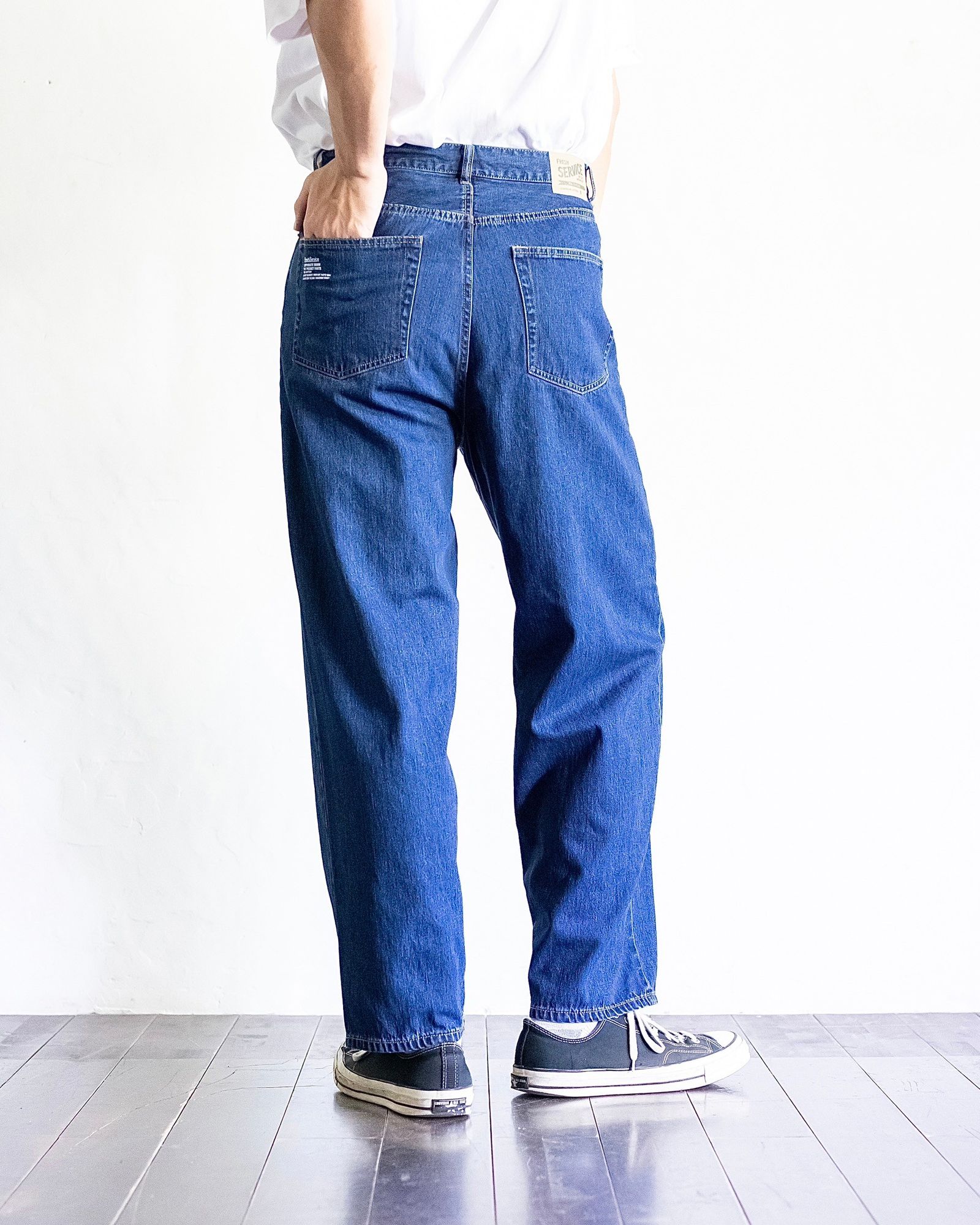 FreshService - フレッシュサービス CORPORATE DENIM FIVE POCKET PANTS  (FSC243-40170FB)FADE INDIGO | mark