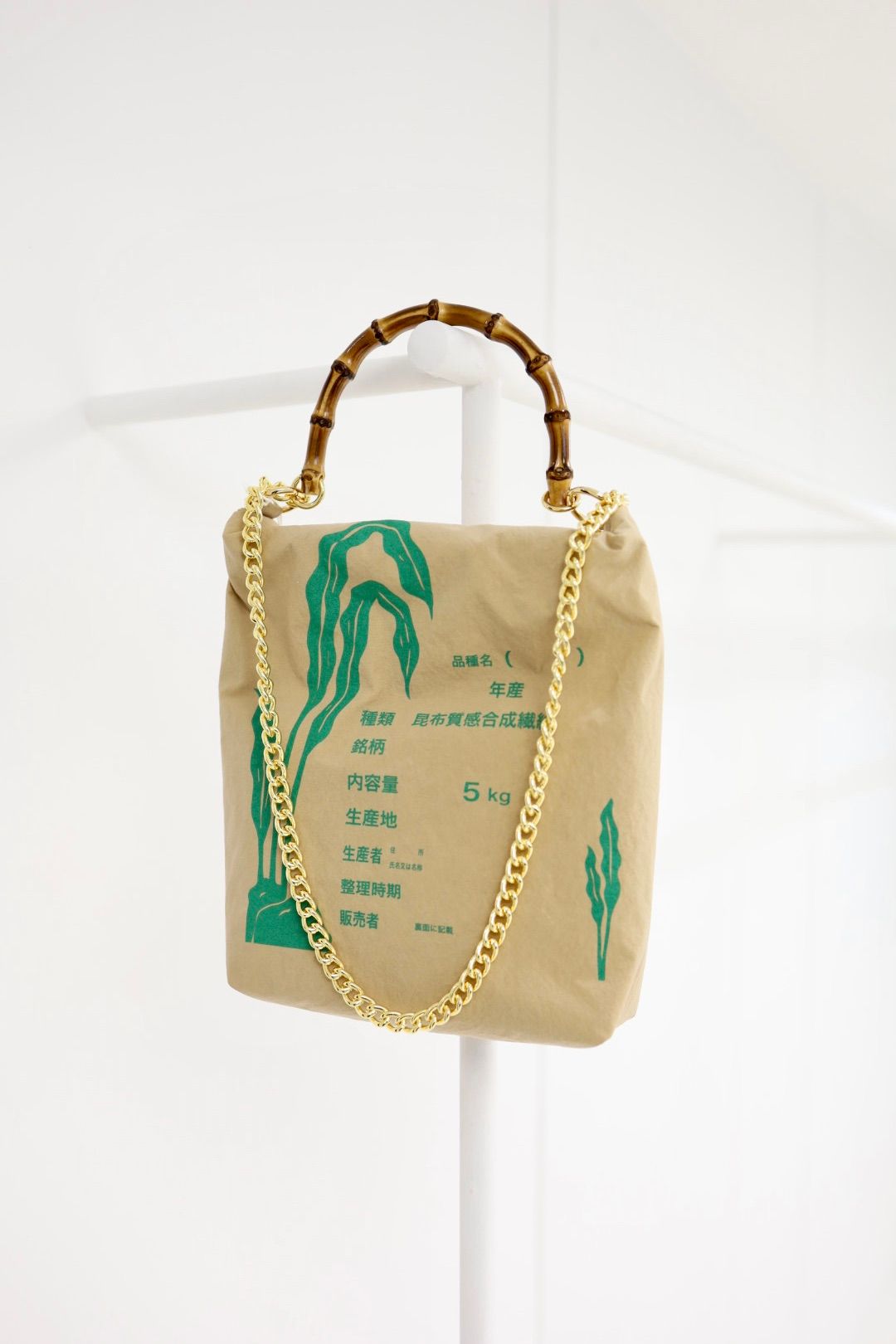 doublet ダブレット26SS RICE BAG WITH BAMBOO HANDLE (26SS27BG76)BEIGE★2月14日(土)11:00発売！