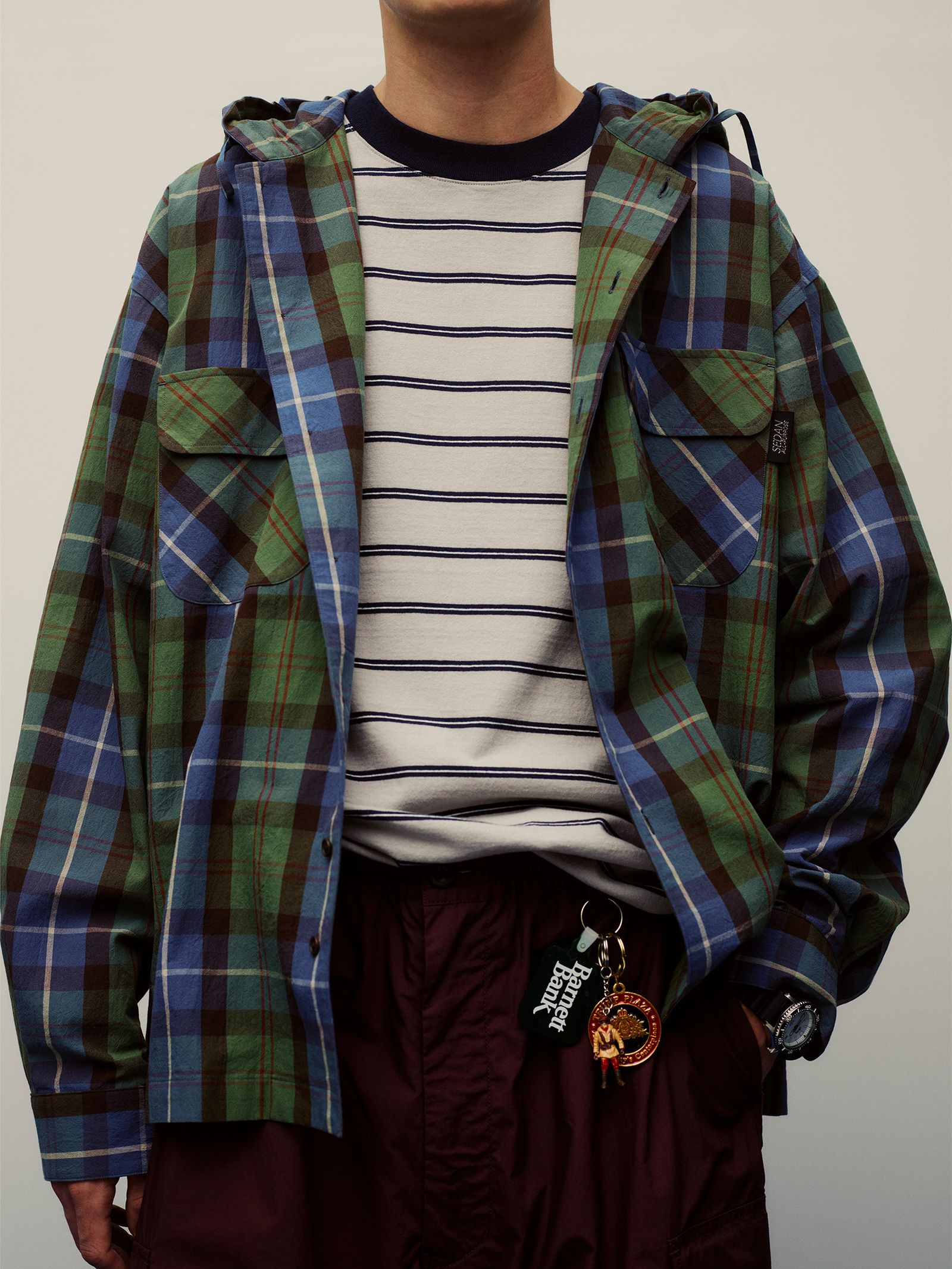 SEDAN ALL-PURPOSE/セダンオールパーパス】Jacquard Striped S/S
