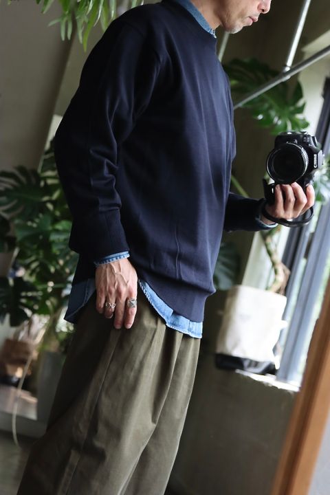 A.PRESSE 22FW L/S Knit T-Shirtスタイル