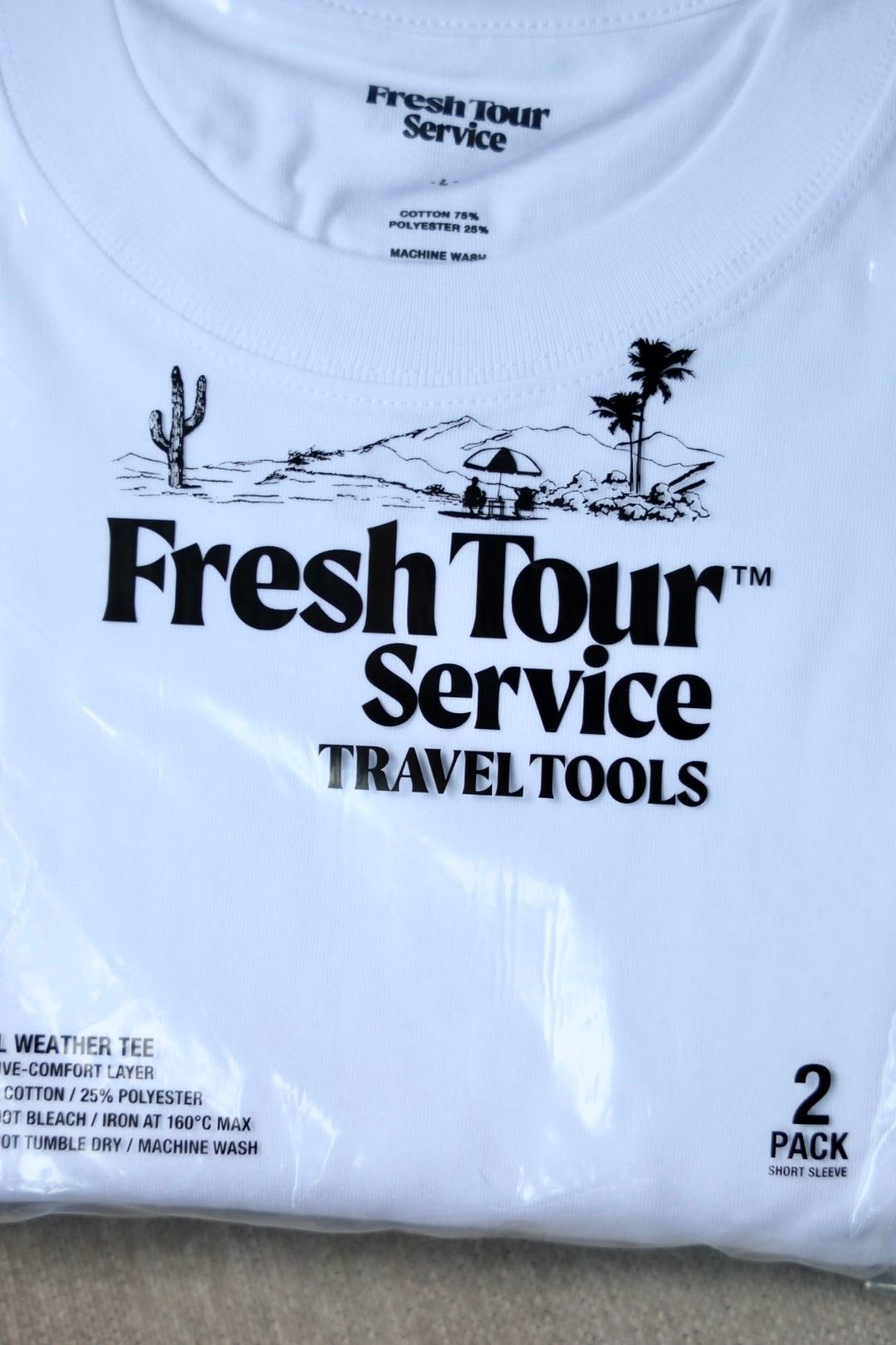 フレッシュサービス 2-PACK ALL WEATHER TEE(FSP253-70204B)WHITE★8月16日(土)発売！