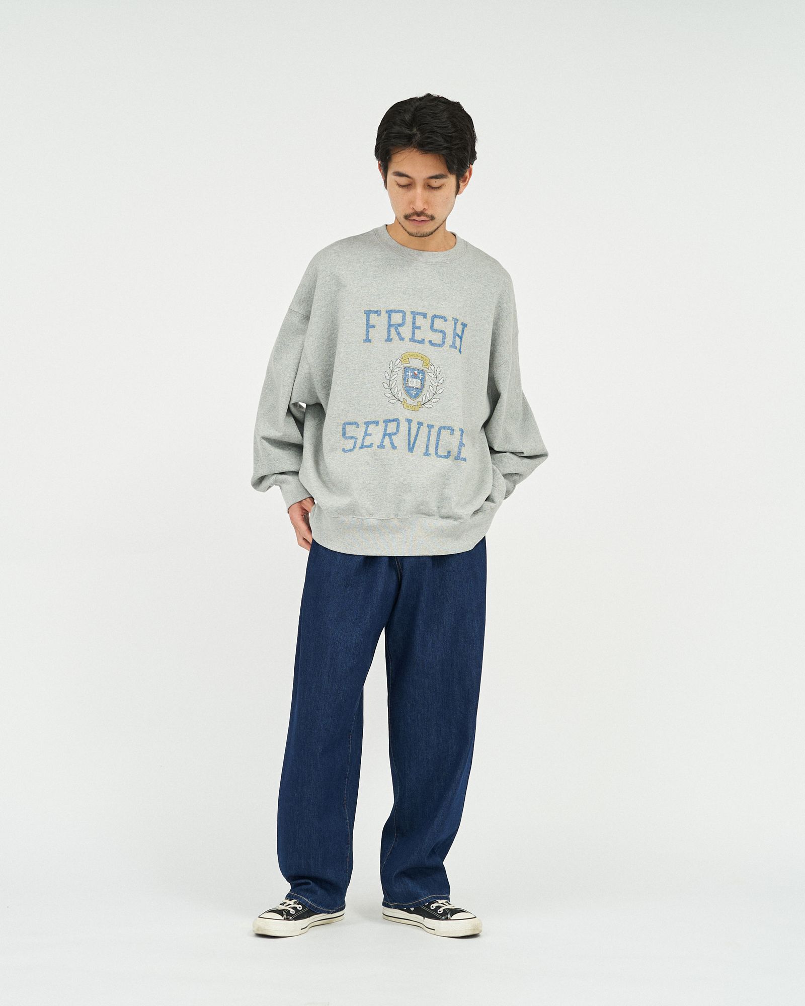 FreshService AS×FS SWEAT COLLEGE スウェット FreshService - フレッシュサービス LIGHT OZ CREW NECK SWEAT