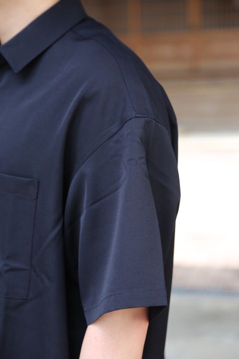 Graphpaper Selvage Wool S/S Oversized Box Shirt(GM212-50260) style.2021.6.19.